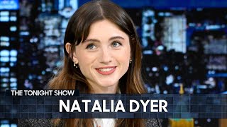 Natalia Dyer Weighs in on Her Stranger Things Characters Love Triangle Extended  Tonight Show [upl. by Ham]