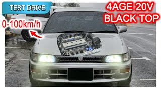 Part 12  Toyota Corolla AE101 4AGE 20V Black Top  Malaysia POV Test Drive CC Subtitle [upl. by Warfeld]