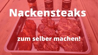 Nackensteaks mit Grillmarinade oder Gewürzmischung  So mariniert ihr selbst [upl. by Virgin]