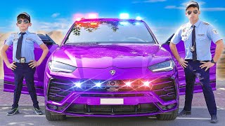 Officers Jason and Alex purple Lamborghini Detective Story [upl. by Colly]