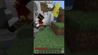 I saved techno gemerz and total gaming in Minecraft  wait for end shorts [upl. by Haleehs]