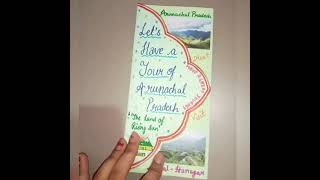 Travel Brochure of Arunachal Pradesh  Handmade brochure design for School Project By 10th student [upl. by Lieberman986]