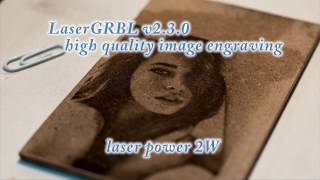 Laser Image Engraving with LaserGRBL v230 [upl. by Valry24]