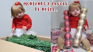 MONTANDO A ÁRVORE DE NATAL COM A BEBÊ REBORN EVA [upl. by Ursulina334]