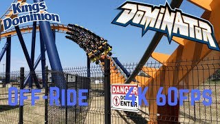 Dominator OffRide 4K 60fps  Kings Dominion [upl. by Enilarac]