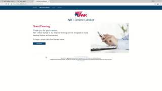 NBT Bank Online Banking Login Tutorial [upl. by Drucilla]