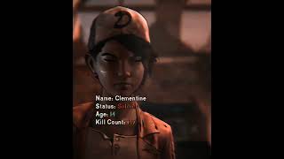 Clementines evolution twdgclementine clemtwdg twdtelltale twdgedit gaming edit viralvideo [upl. by Eterg99]