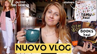 VLOG ACQUISTI Il mio ultimo HAUL di LIBRI HAUL TEMU e AMAZON  Outfit del giorno Creativemme [upl. by Seebeck]