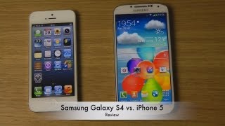 Samsung Galaxy S4 vs iPhone 5  Review [upl. by Darcy]