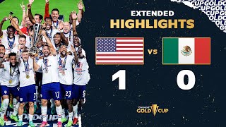 Extended Highlights USA 10 Mexico  2021 Gold Cup Final [upl. by Ardeed296]