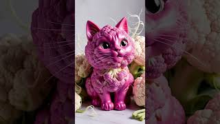 green cat vs pink cat🐈 cat catlover greencat [upl. by Aihsat]