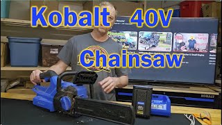 Kobalt 40V Chainsaw Review [upl. by Netsirk]