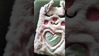 pink bunny fur diary ordered in Flipkart pretty low quality paper was folded and it was wet [upl. by Aitas]