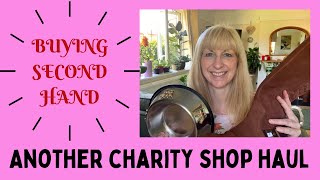 Buying second hand Another charity shop haul [upl. by Ahsiugal]