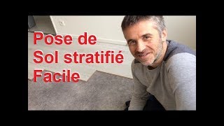 Comment poser un sol stratifié parquet flottant revêtement sol intérieur clipsable pose plancher [upl. by Nawad647]