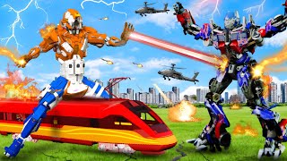 Tractor Robot Vs Vir JCB Robot Remote Wala CartoonRobot Wala CartoonRobot CartoonHindi Kahaniya [upl. by Einnal87]