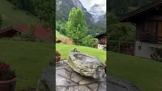 Grindelwald Switzerland Water fountain June 8th 2024 639 A M [upl. by Tonia505]