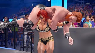 WWE 2k22 Asuka vs Sheamus intergender wrestling [upl. by Idden964]