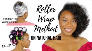 TRYING THE SILK ROLLER WRAP METHOD ON NATURAL HAIR NO HEAT  DOES IT REALLY WORK ON TYPE 4 HAIR [upl. by Pimbley]