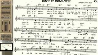 Isnt It Romantic playalong for Cornet Trumpet Vocal or any Bb instrument with lyrics [upl. by Ody839]