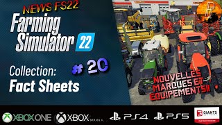 NEWS FS22 20  FACT SHEETS FRIDAY  NOUVELLES MARQUES ET EQUIPEMENTS FS 22 PS5 🇫🇷 [upl. by Binette]