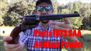 Shooting The Pietta 1873 SAA 44 Cap and Ball Revolver Revisited [upl. by Panayiotis283]