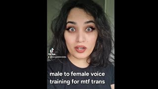 Voice feminization  male to female voice change  trans voice lesson [upl. by Otreblaug]