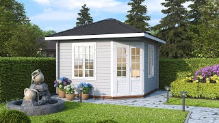 Palmako Pavillon Melanie 99m2  Aufbau [upl. by Adnawal]