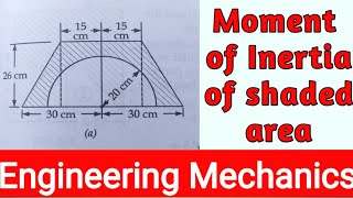 Moment of Inertia of shaded area  MOI 09  Engineering Mechanics Sumit Dwivedi [upl. by Mcferren]