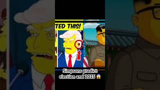 Simpsons predict election and 2025😱 fyp viralvideo election simpsons news future 2025 trump [upl. by Nelrac23]