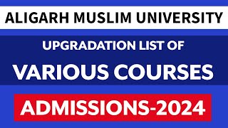 AMU Upgradation list and other important points 2024 aligarhmuslimuniversity [upl. by Zared]