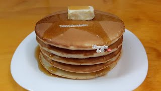 Como hacer hot cakes perfectos faciles y esponjosos con harina normal de trigo [upl. by Eissed89]