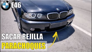 🔧Cómo DESMONTAR PARACHOQUES de BMW E46 PACK M  Pintamos REJILLA de plástico 08 [upl. by Anemix]