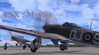 FSX  Hawker Typhoon amp Tempest at Duxford IWM [upl. by Oirram]