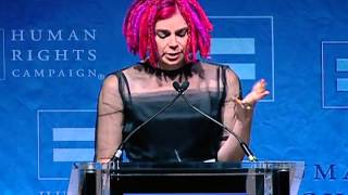 Lana Wachowski receives the HRC Visibility Award [upl. by Thetis]