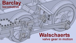 Walschaerts Valve Gear in Motion [upl. by Atteiluj]