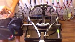 How to String A Tennis Racquet  Stringing a Pacific X Force [upl. by Ameerak]