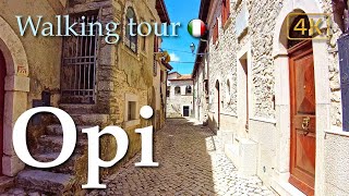 Opi Abruzzo Italy【Walking Tour】History in Subtitles  4K [upl. by Juno175]