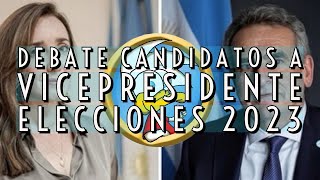 Debate candidatos a vicepresidente Argentina 2023 [upl. by Desdee]