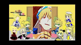 Fate Series All Versions Of Artoria react King Gilgamesh Fgo no part 2 gilgamesh fate viral [upl. by Bryna550]