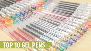 Top 10 Gel Pens [upl. by Holihs772]