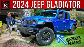 The 2024 Jeep Gladiator Adopts All The Tech And Features From The Wrangler [upl. by Yrrat618]