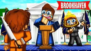 Ik BEVEILIG De PRESIDENT In Brookhaven Roblox [upl. by Ardet]