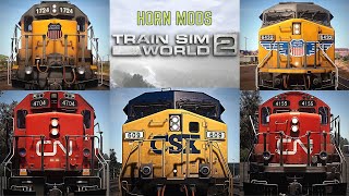 Train Sim World 2 Horn mods for North American Locomotives [upl. by Demetris]