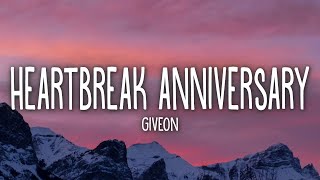 Giveon  Heartbreak Anniversary Lyrics [upl. by Eihtur]