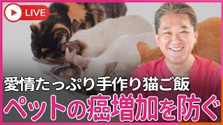 ペットが癌にならない、 人間も食べられる、 災害の保存食にもなる よしりんの手作り猫ご飯❤ [upl. by Elbon628]