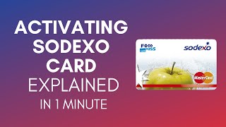 How To Activate Sodexo Card In 2024 [upl. by Cecily933]