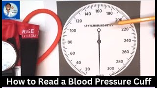 How to Read a Manual Blood Pressure Cuff  Part 1 [upl. by Wenoa]