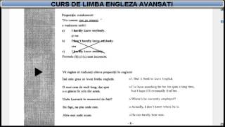 Curs de limba Engleza nivel Avansati temadictionar  Lectia 3 [upl. by Jammin]