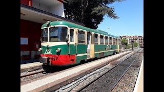 Un giro dell Etna in treno sulla Ferrovia Circumetnea da Catania Borgo a Giarre [upl. by Dnesnwot]